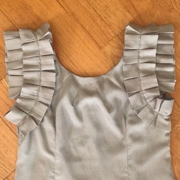 Agaci Cute Pewter Mini Dress. Fab Sleeves! - Picture 2 of 7